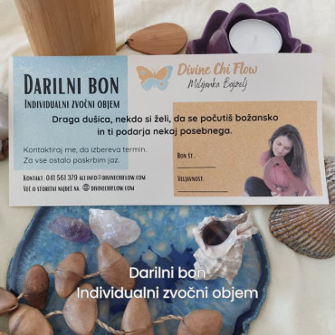 Darilni bon za individualni zvočni objem