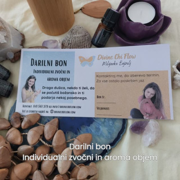 Darilni bon za aroma in individualni zvočni objem